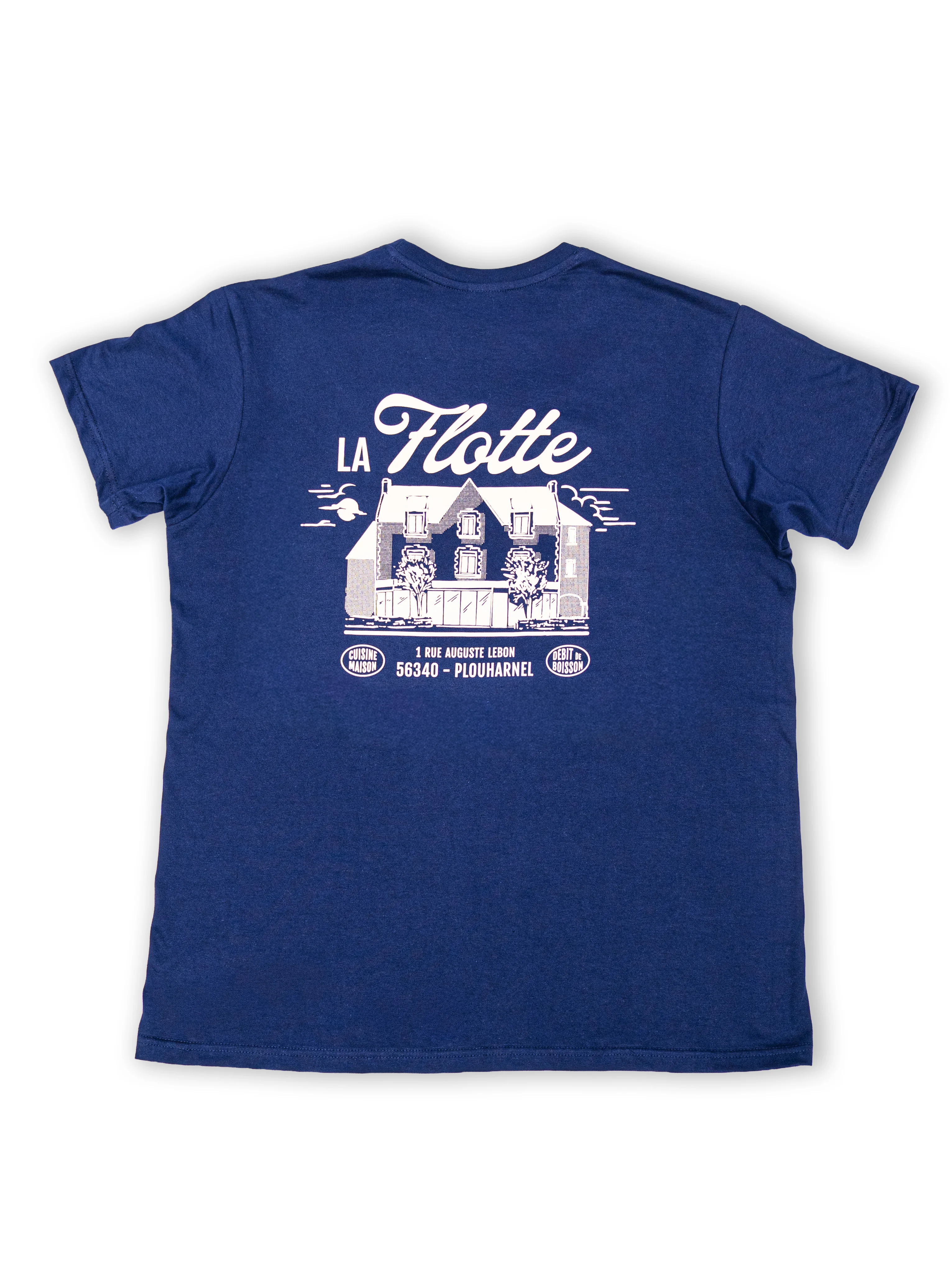 Produit Le t-shirt personnalisé en sérigraphie pour le restaurant La Flotte