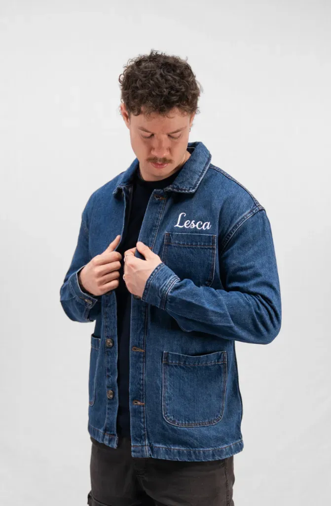 Preview Veste en denim brodée personnalisée pour un lunetier