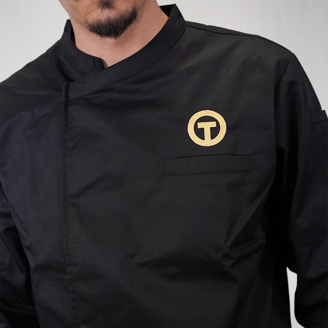 Veste De Chef De Cuisine - Uniforme Professionnel En Coton - Taille S à XXXL - Noir Ou Blanc